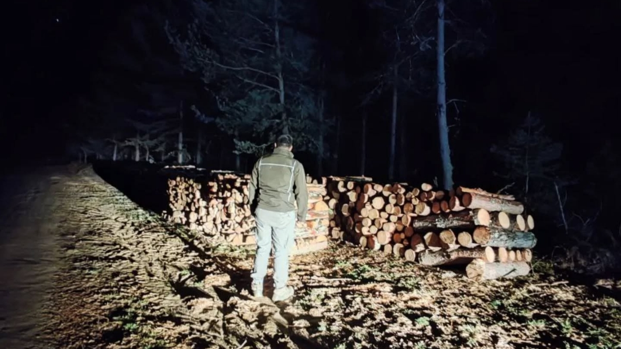 Kastamonu’da Gece Denetimi Ormanlarda Usulsüzlüğe Geçit Yok (1)