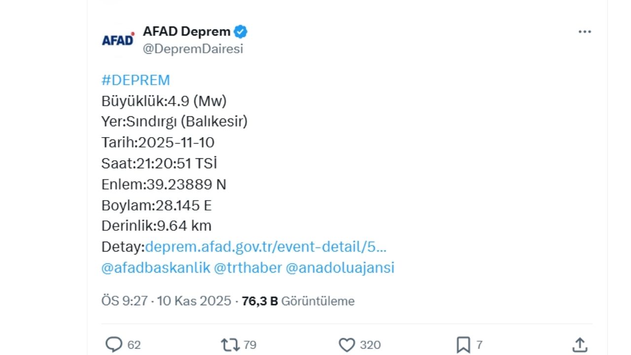 Korkutan Gece! Sındırgı 4.9’La Sallandı, Çevre İller Panikte (1)