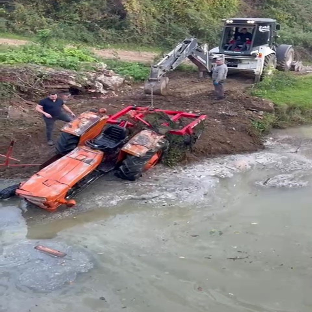 Samsun Traktör Devrildi (1)