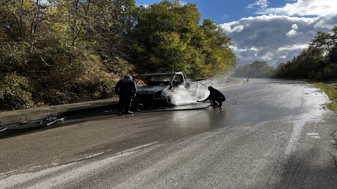 Sinop Otomobil Yangın (2)