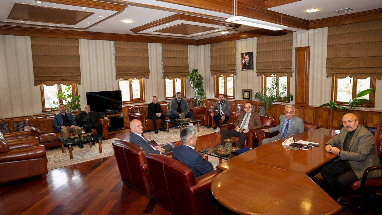 Taşköprü Spor Camiası Bir Arada Kulüplerden Başkan Arslan’a Ziyaret (2)