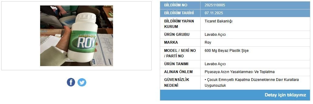 Temizlik Ürünlerinde Şok Tehlike! Bakanlık Satışını Durdurdu (3)
