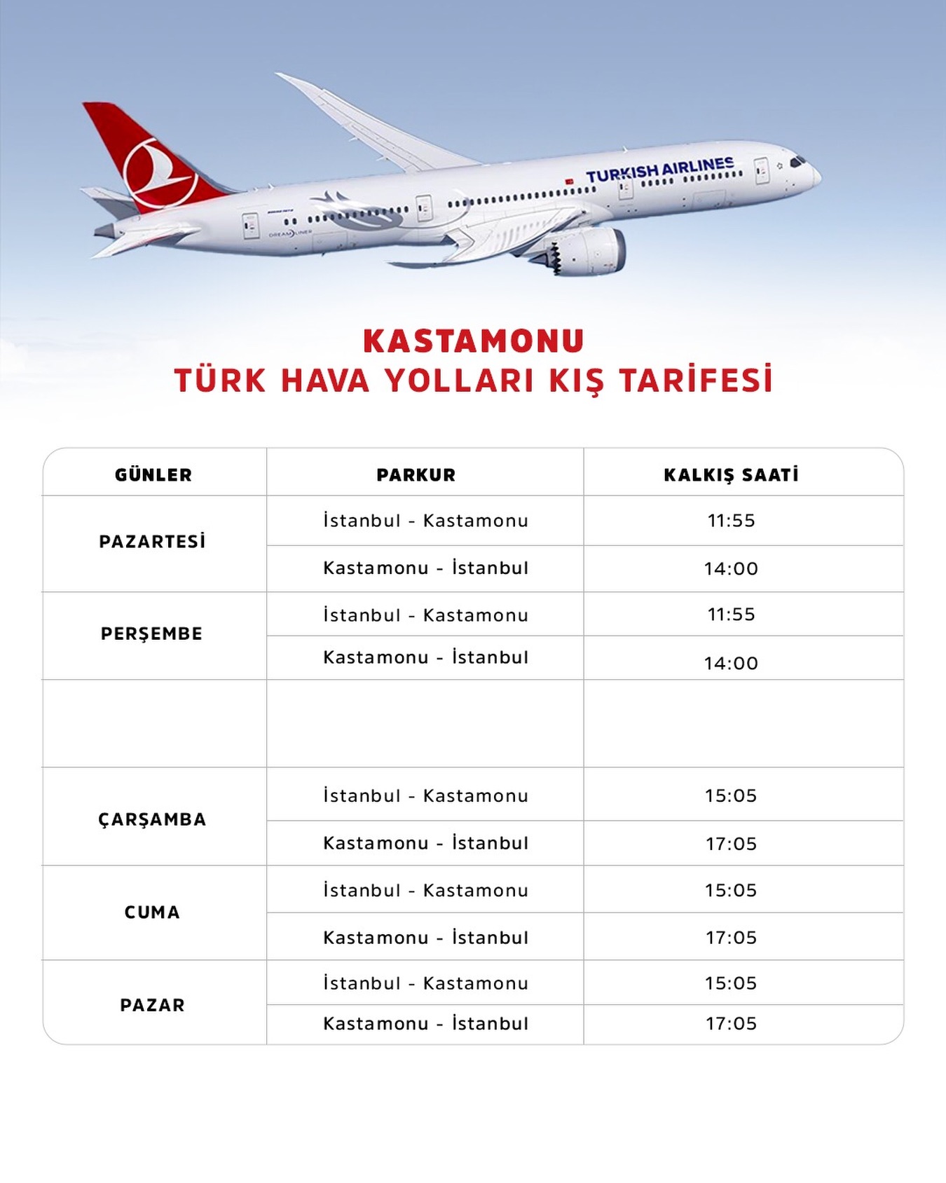 Thy Kastamonu–İstanbul Kış Tarifesini Duyurdu İşte Yeni Sefer Saatleri (2)