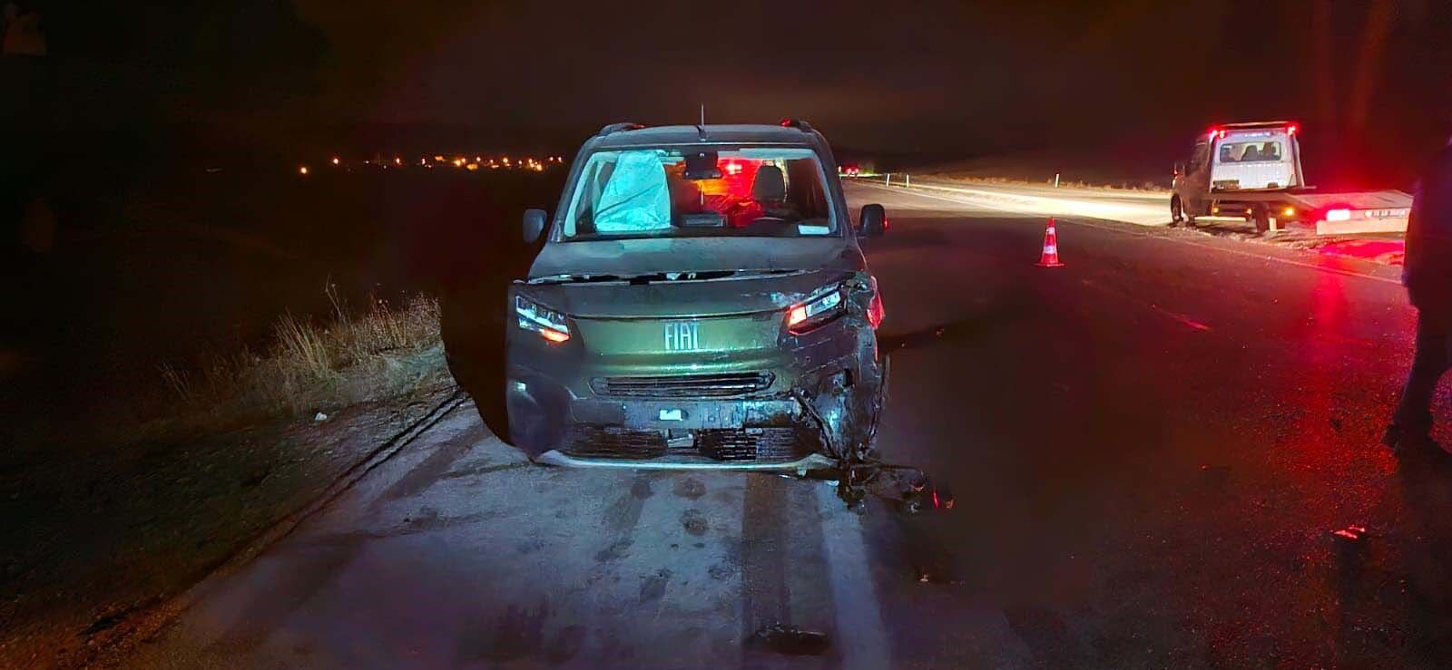 Yola Çıkan Dana Kazaya Sebep Oldu 3 Kişi Yaralandı 22