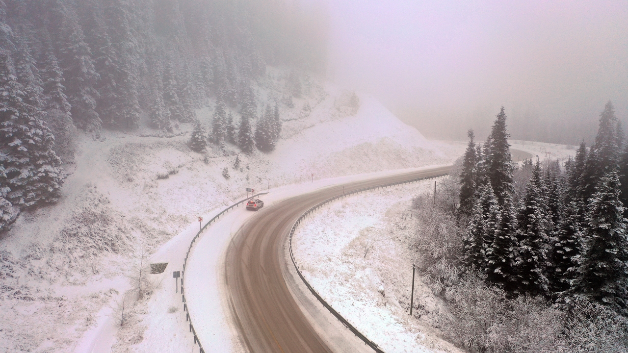 Ilgaz Dağı Havadan Görüntü Kar Yağdı (6)