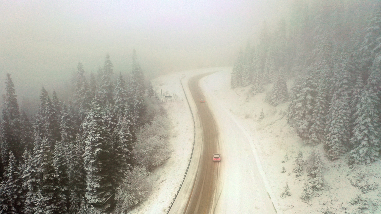 Ilgaz Dağı Havadan Görüntü Kar Yağdı (7)