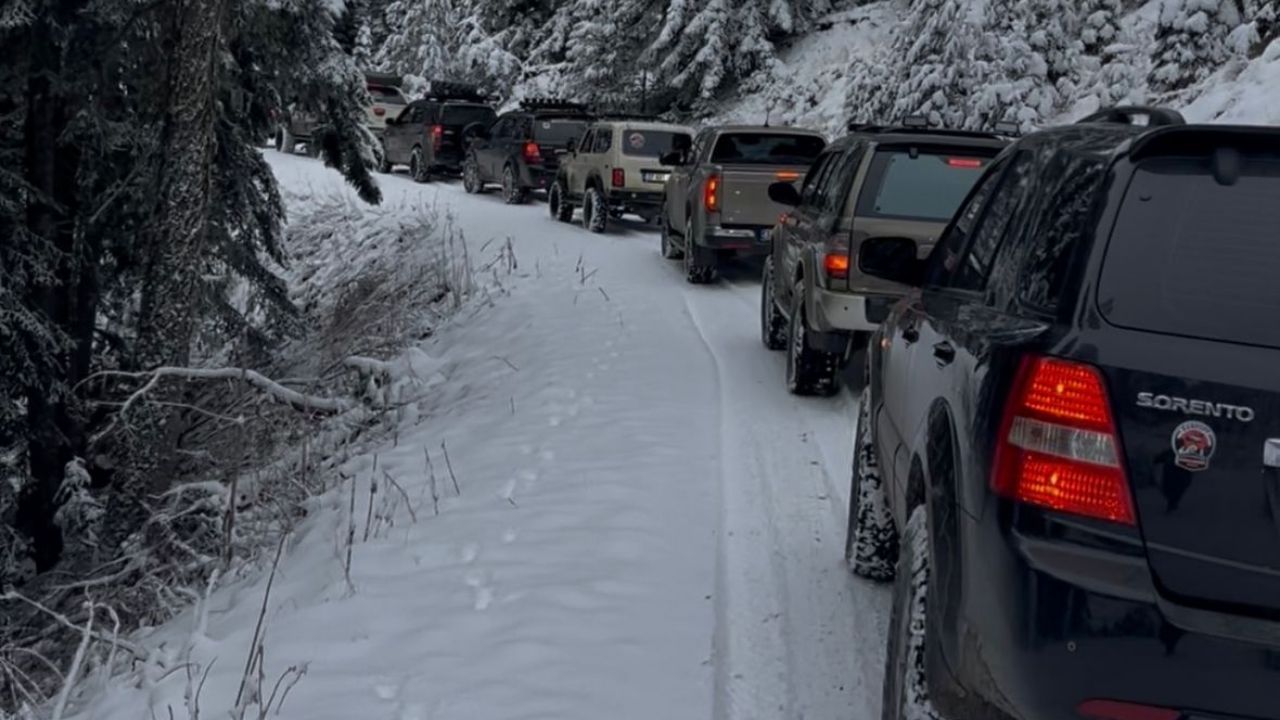 Ilgaz’a Ilk Kar Düştü, Kampoff Kastamonu Zirvede Buluştu (2)