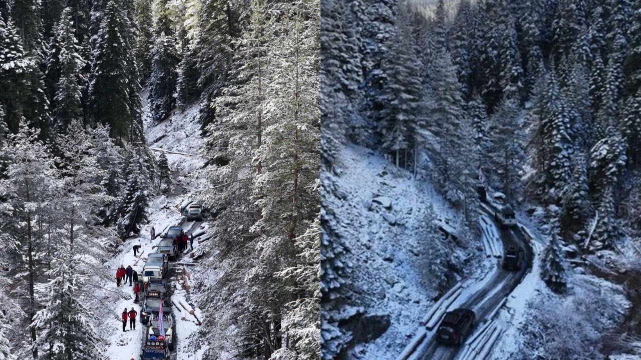 Ilgaz’a Ilk Kar Düştü, Kampoff Kastamonu Zirvede Buluştu (5)