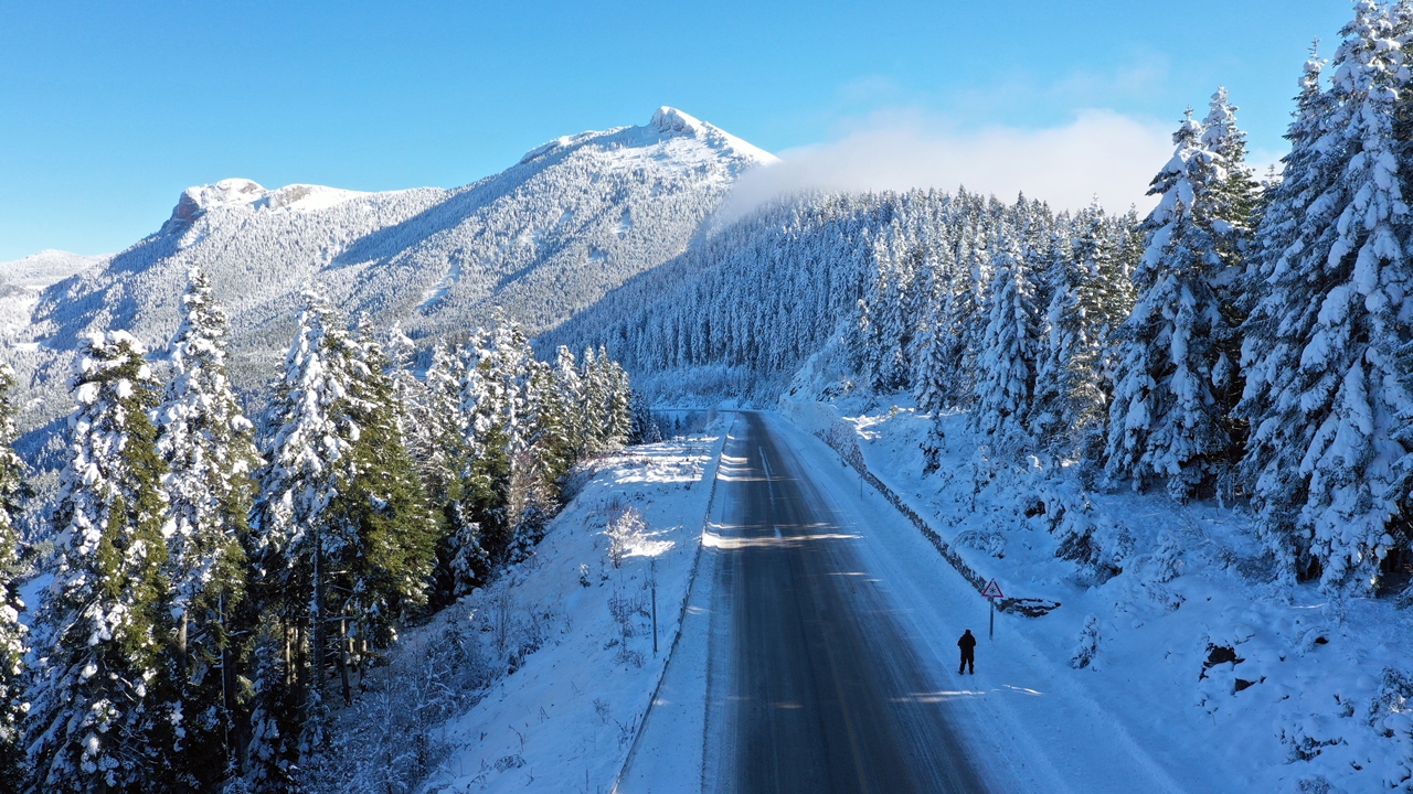 Kastamonu Küre Kar Yağışı Manzara (1)