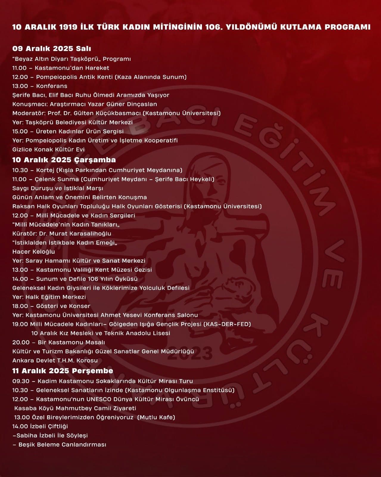 Kastamonu'da 106. Yılı Kutlanacak Program Belli Oldu 12