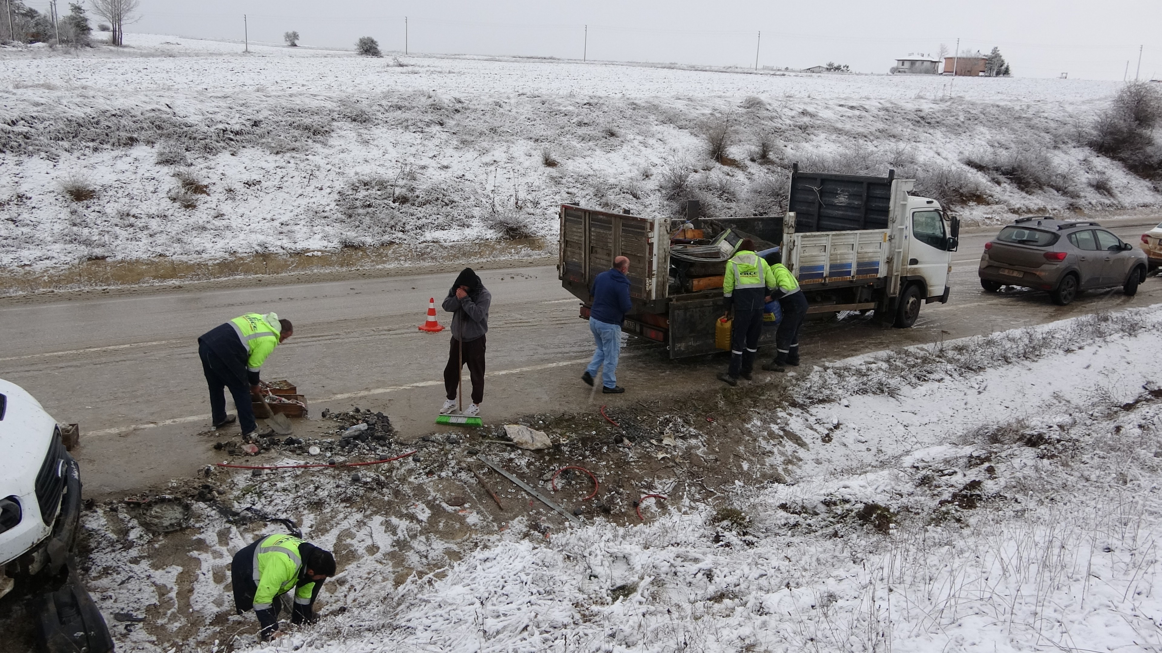 Kastamonu'da Feci Kaza! İşçileri Taşıyan Kamyonet Devrildi 7 Işçi Yaralandı! 2