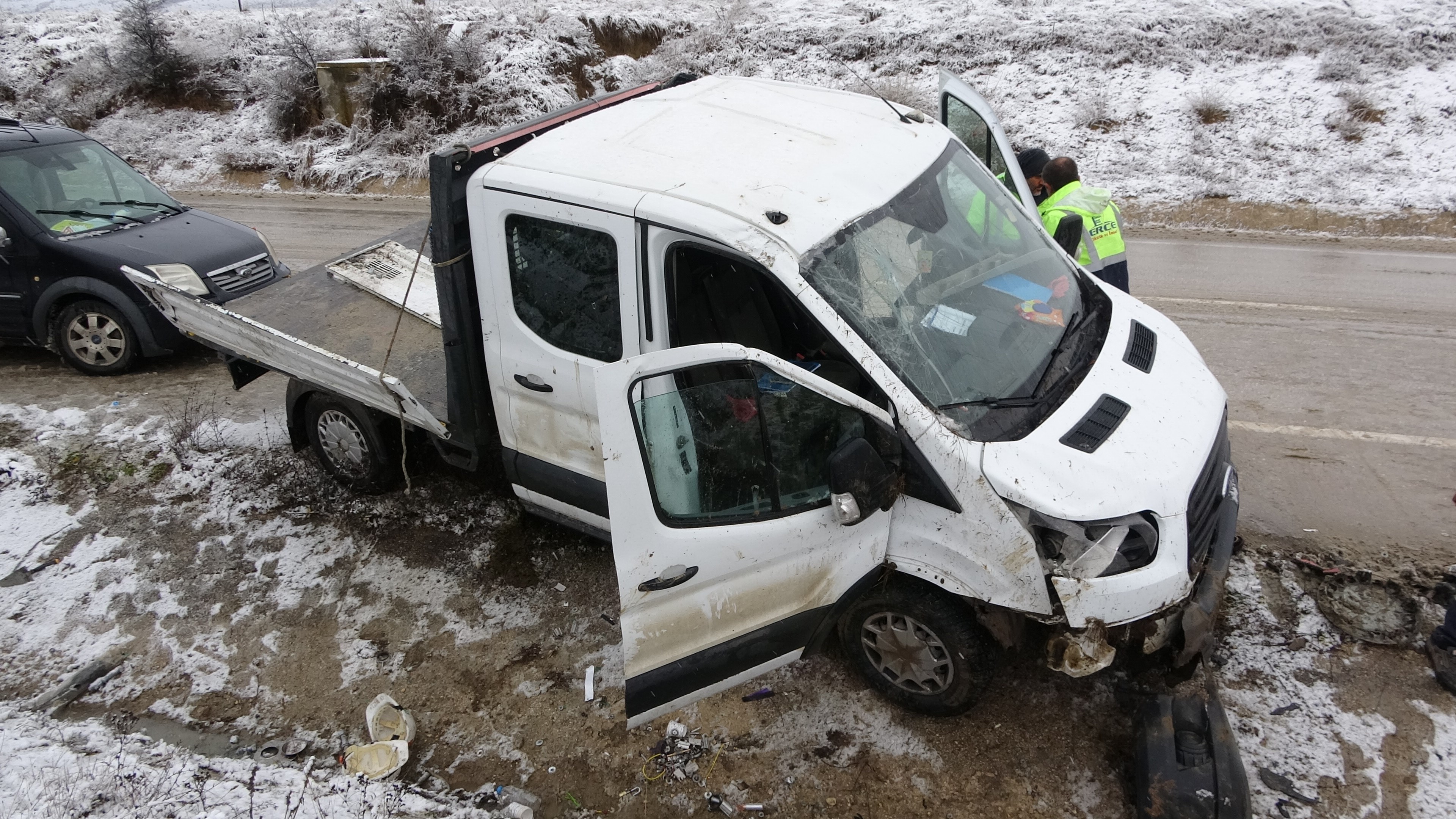 Kastamonu'da Feci Kaza! İşçileri Taşıyan Kamyonet Devrildi 7 Işçi Yaralandı! 22