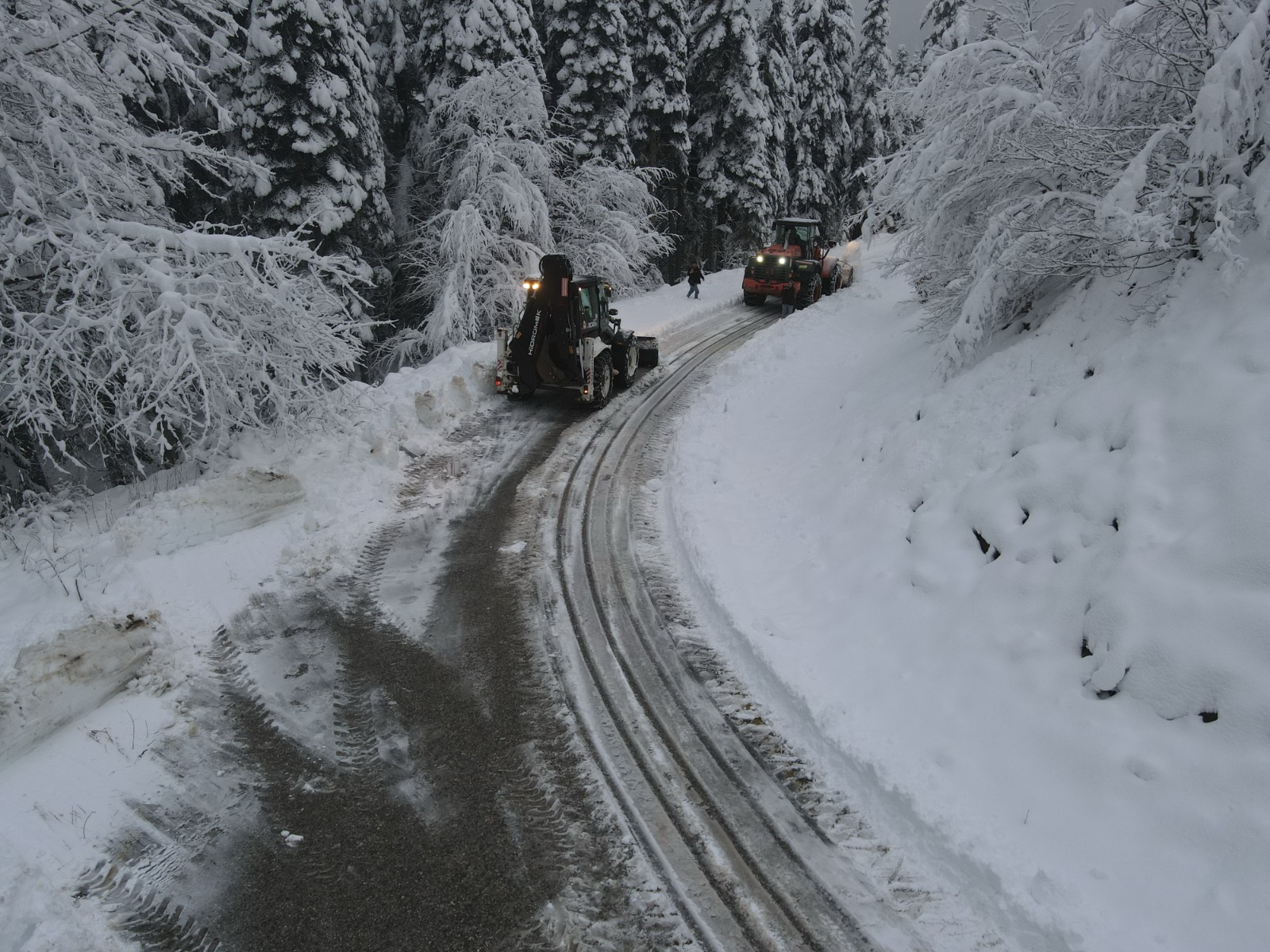 Kastamonu'da Kar Etkisini Gösterdi Ekiplerin Köylerdeki Karla Mücadelesi Başladı 8
