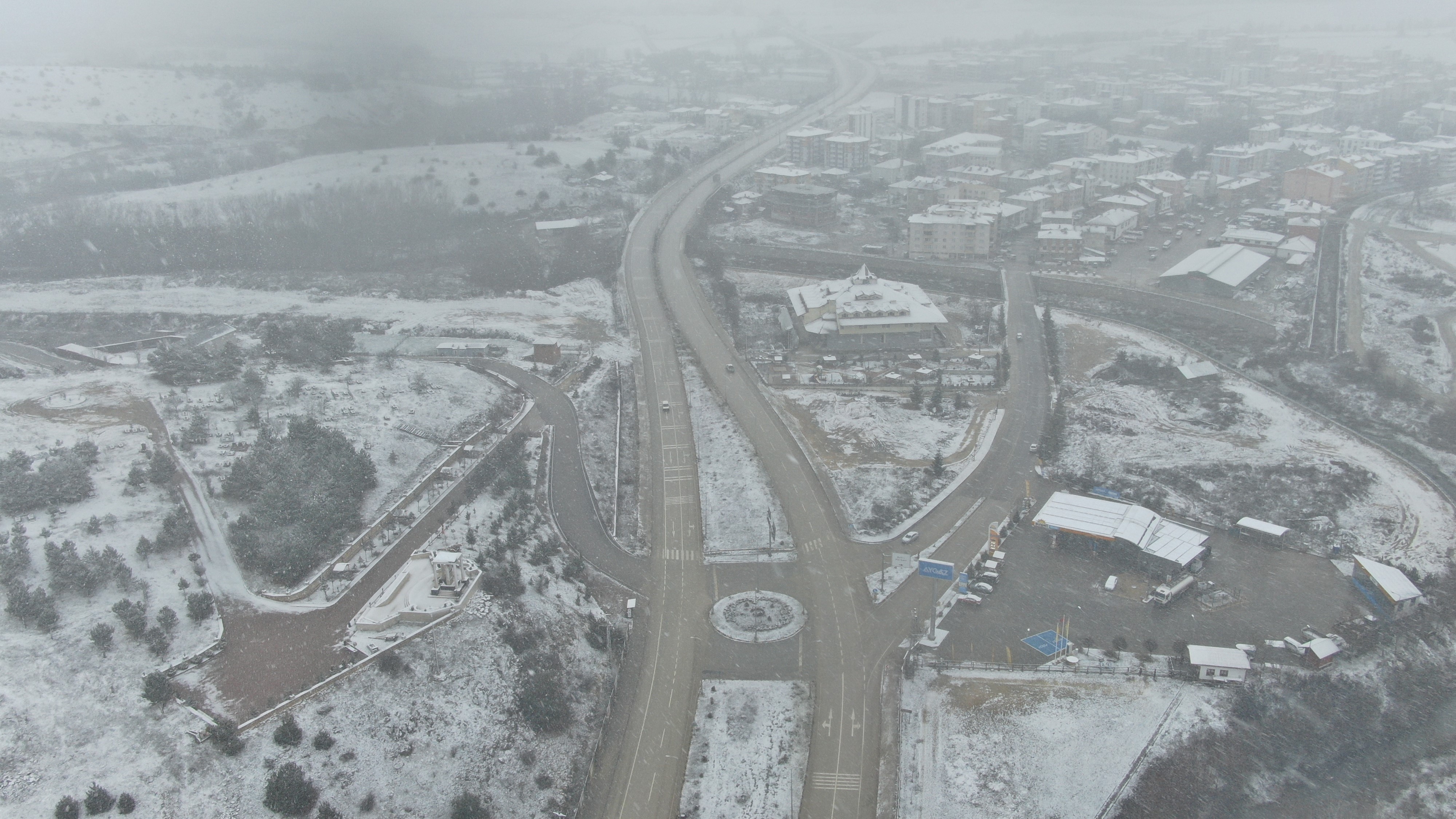 Kastamonu'da Kar Yağışı Etkili Oldu İlçeler Beyaza Büründü 8