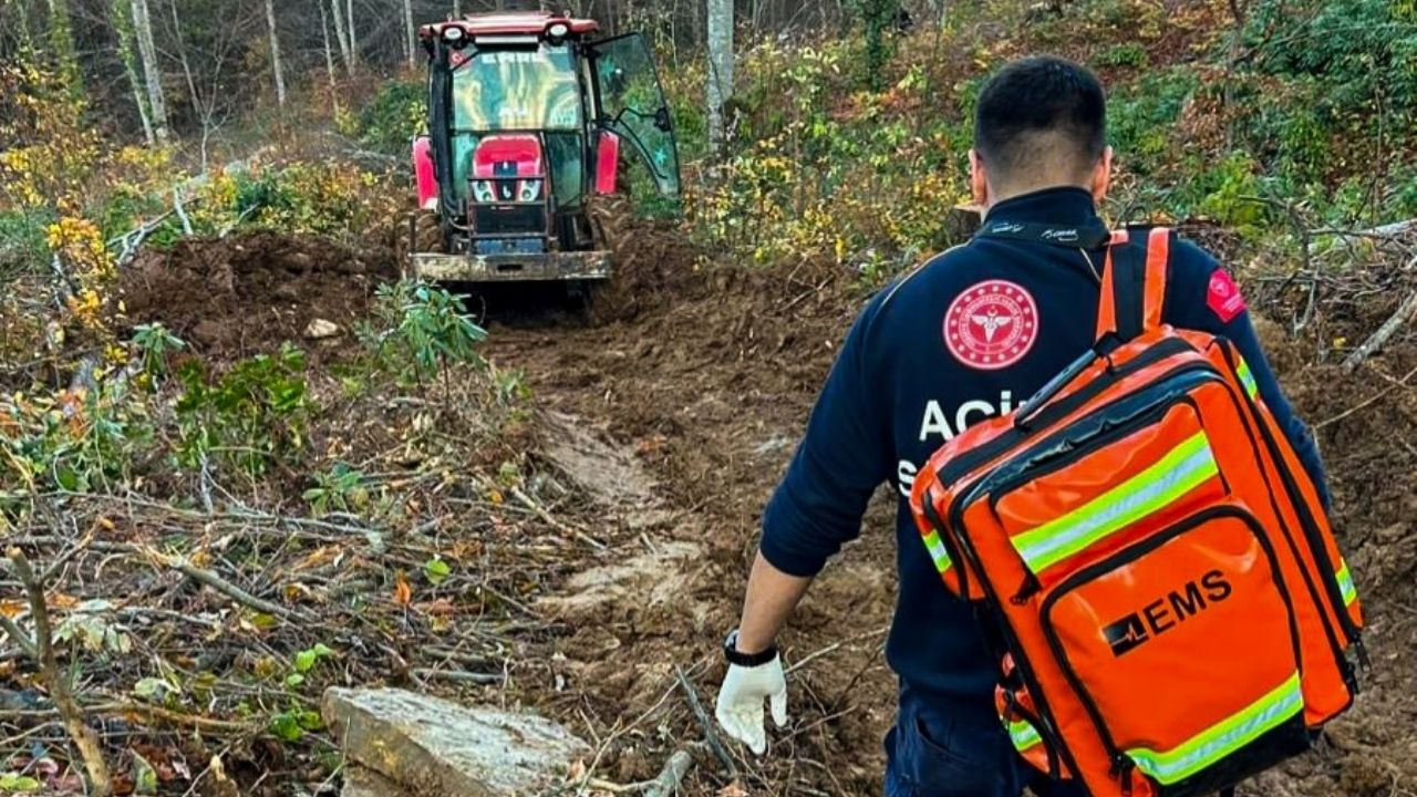 Kastamonu’da Korku Dolu Anlar Tomruğun Altında Kalan Vatandaş Kurtarıldı (1)