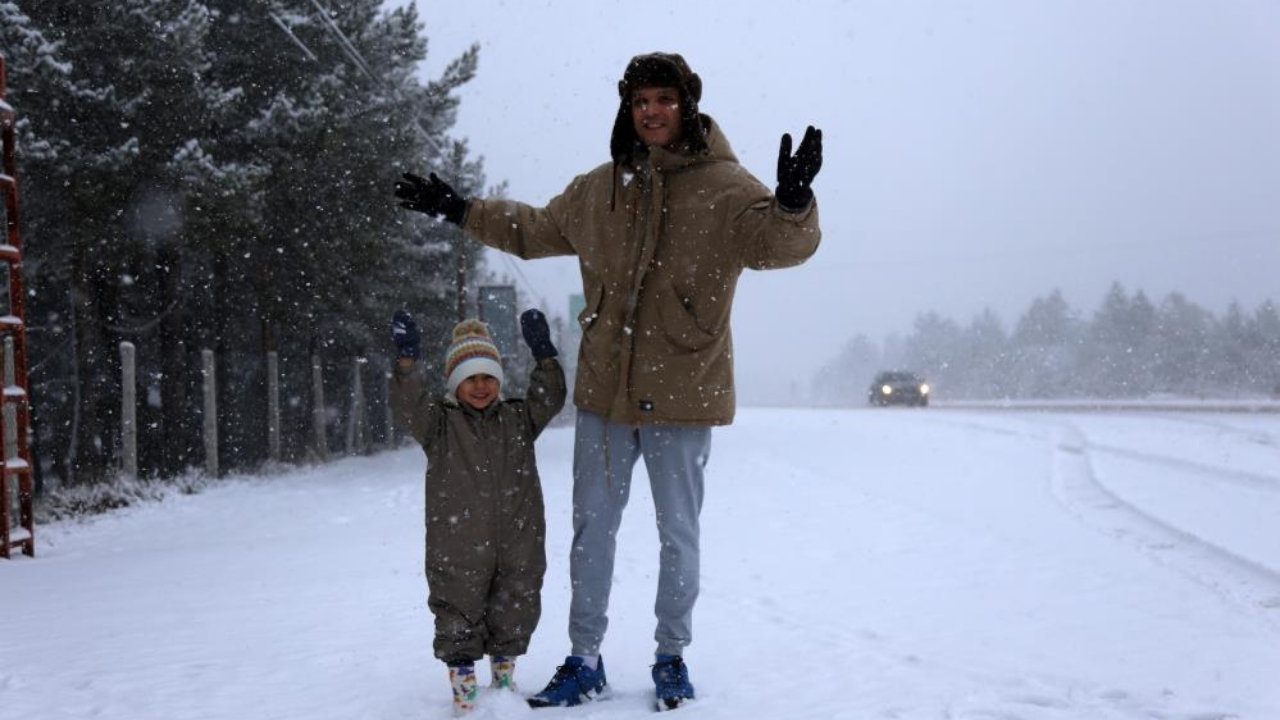 Kastamonu’da Yüksek Kesimler Kışa Teslim, Kar Etkili Oluyor (7)