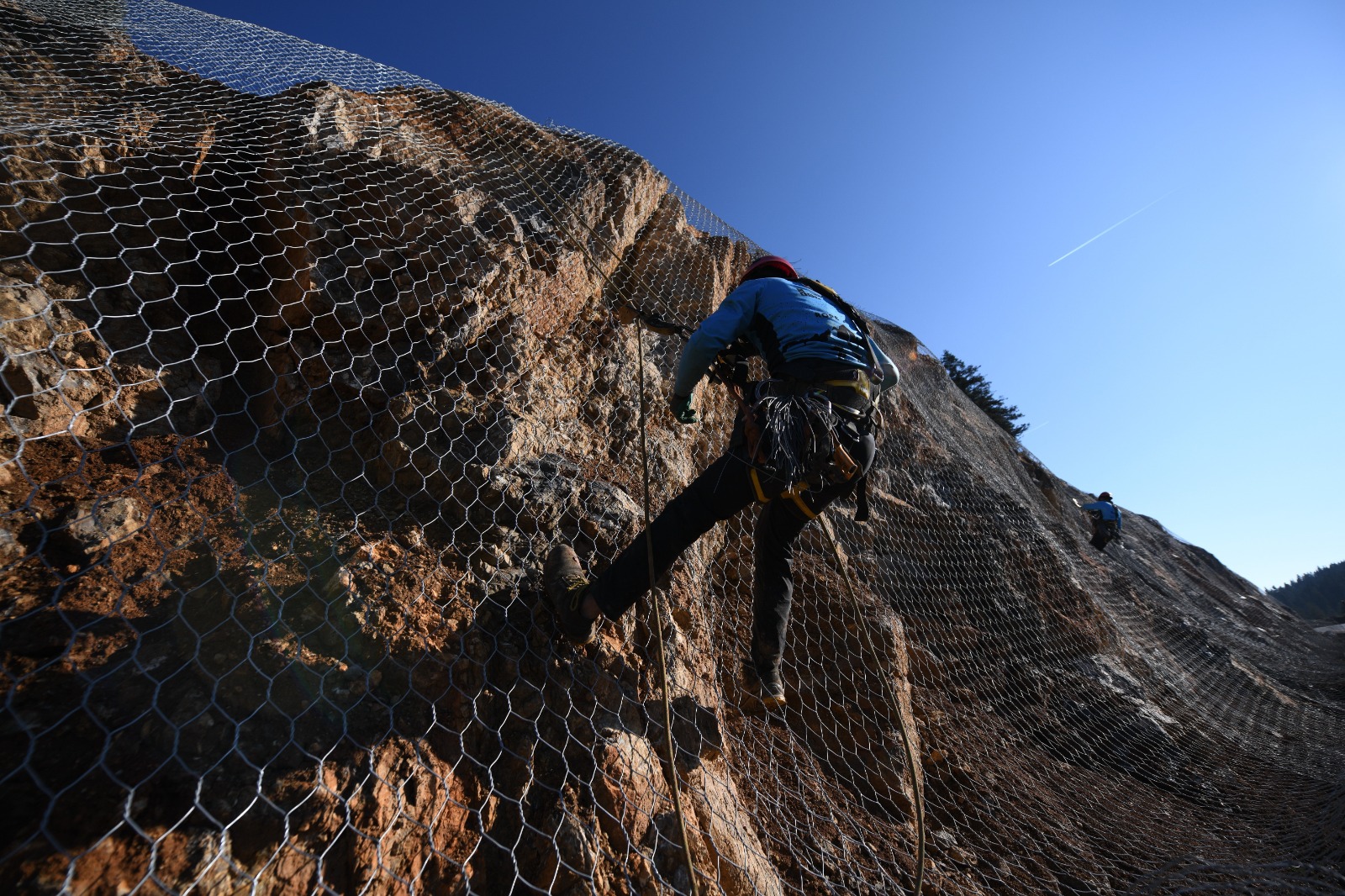 Kastamonu'daki Heyelanların Yaşandığı Dağ Çelik Ağlarla Örülüyor 45