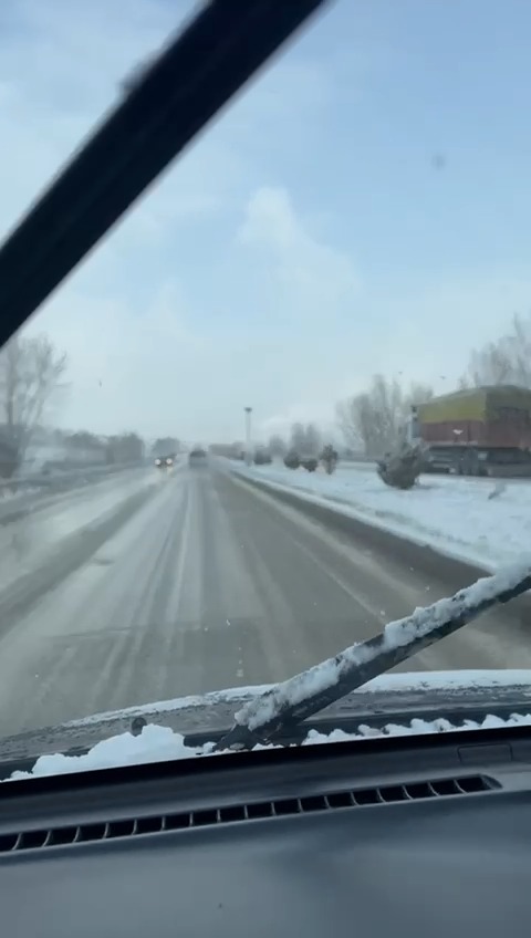 Kastamonu'nun Ilçe Kara Yolunda Kar Yağışı Etkili Oldu 22