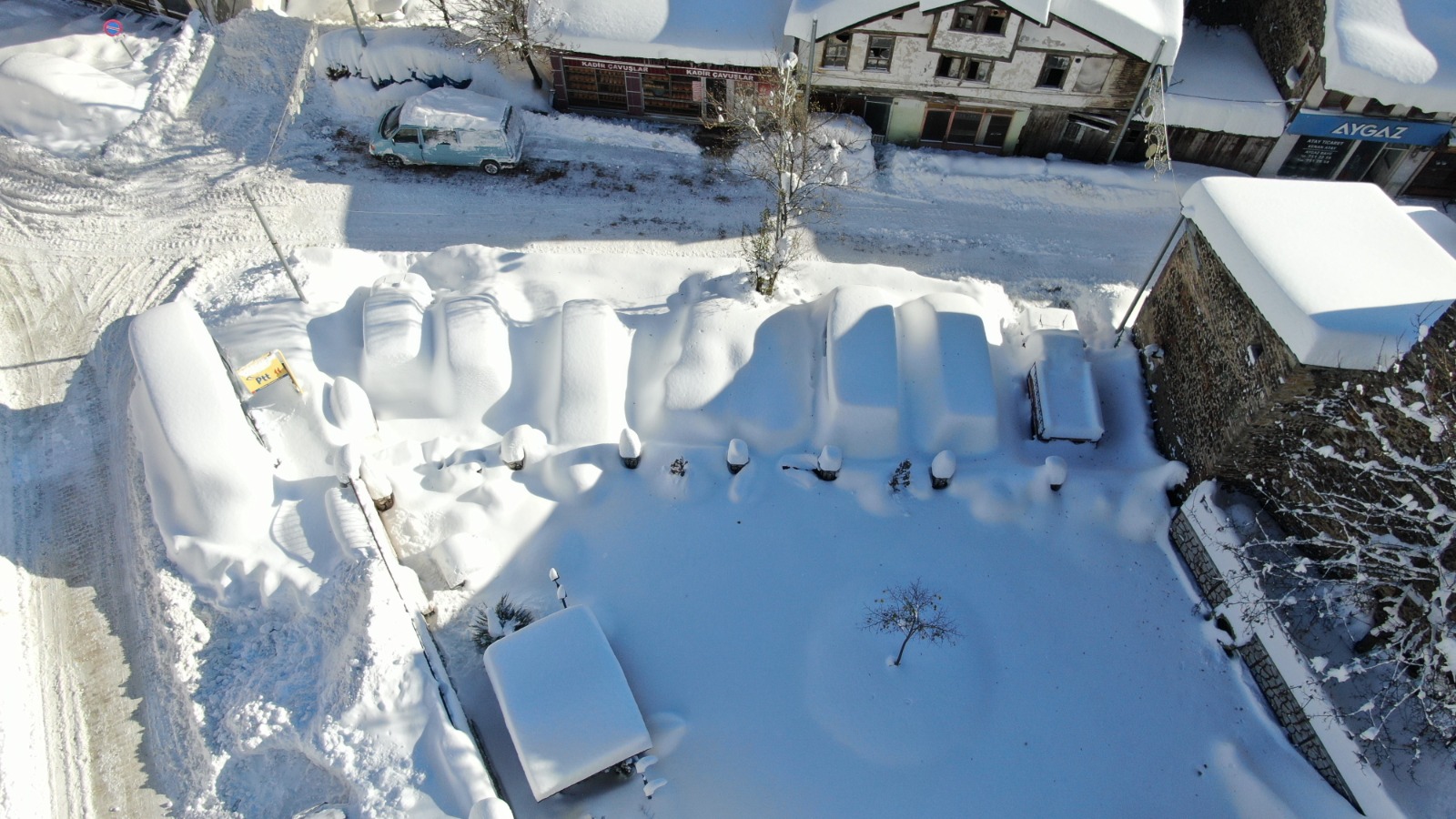 Kastamonu'nun Ilçelerinde Kar Kalınlığı 1,5 Metreyi Aştı Ortaya Çıkan Manzara Şaşırttı 6