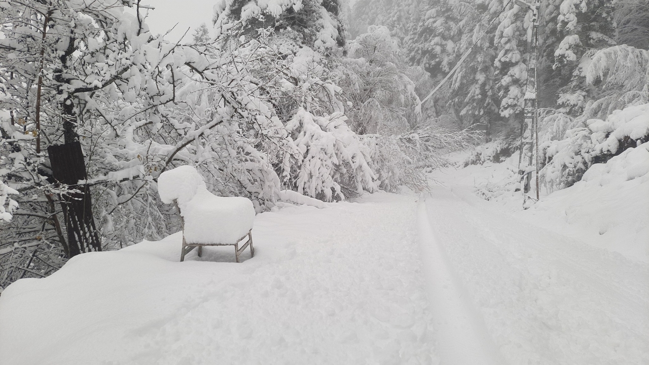 Kürede Kar Yağışı Kartpostallık Görüntü (1)