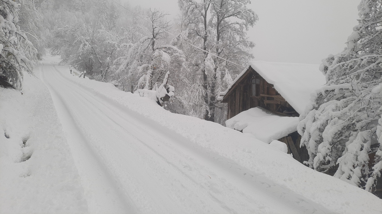 Kürede Kar Yağışı Kartpostallık Görüntü (4)