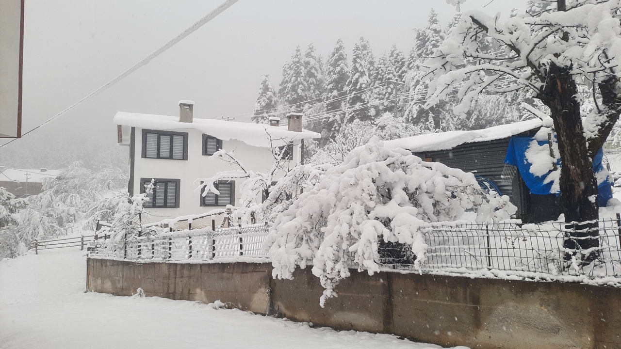 Kürede Kar Yağışı Kartpostallık Görüntü (9)