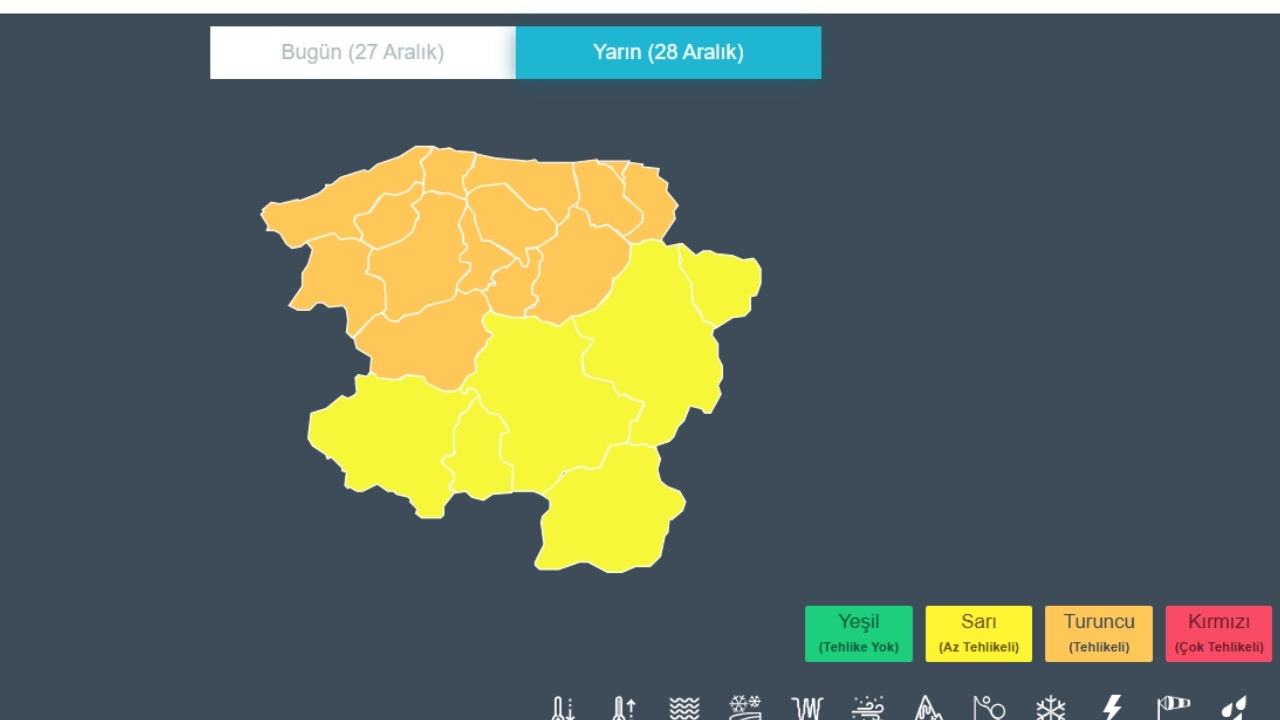 Meteoroloji Duyurdu Kastamonu’ya Çifte Uyarı Geldi (2)
