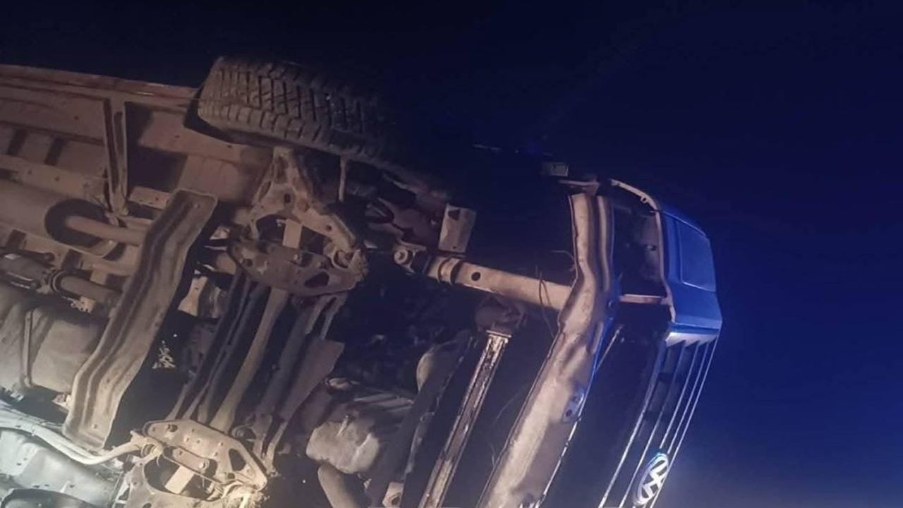 Servis Aracı Devrildi (1)