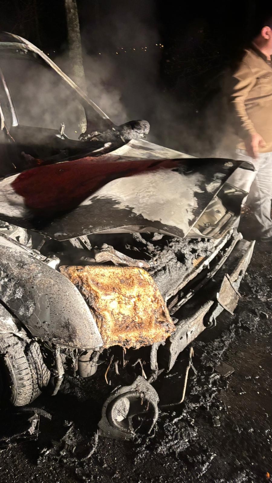 Seyir Halindeki Araç Alev Alev Yandı 4