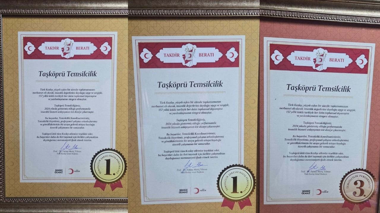 Taşköprü Kızılay’ı Kurultayda Başarıya Damga Vurdu Üç Derece Birden (1)