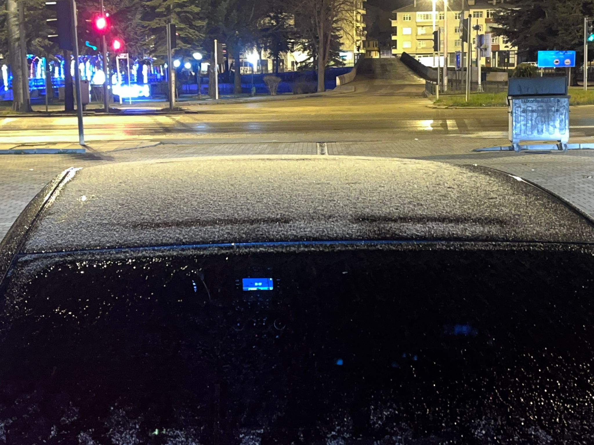 Taşköprü’de Gece Ayazı Etkili Oldu Araçlar Kırağıyla Kaplandı 2