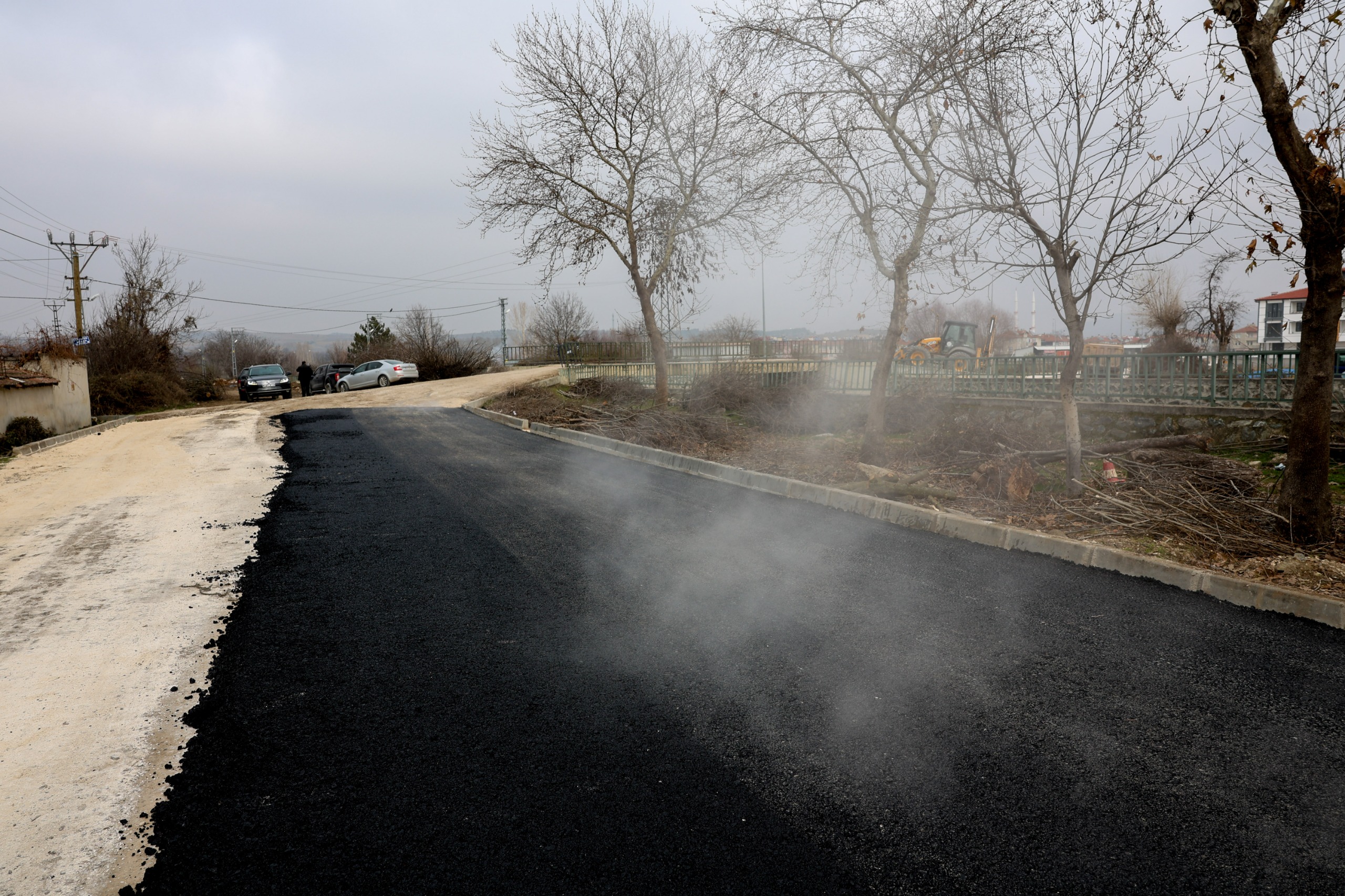 Taşköprü'nün Mahallesinde Sıcak Asfalt Çalışması Başladı 12