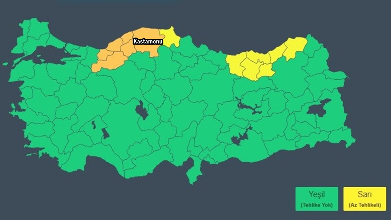 Turuncu Kastamonu Uyarı