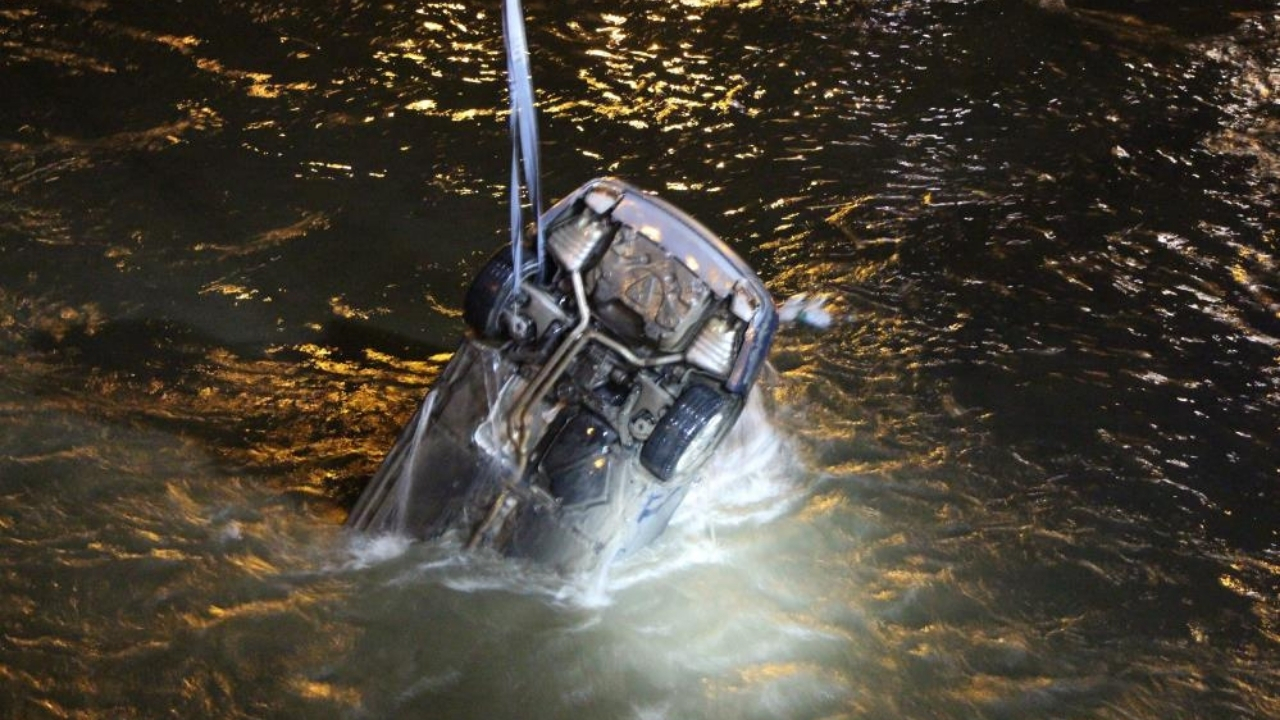 Yeşilırmak’ta Can Pazarı Nehre Uçan Otomobilde 1 Kişi Öldü (1)