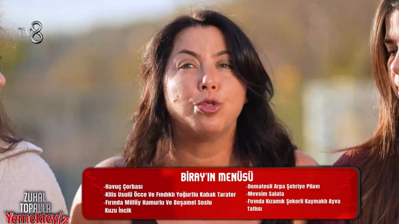 Zuhal Topal’la Yemekteyiz Biray San Menüsünde Neler Var (1)