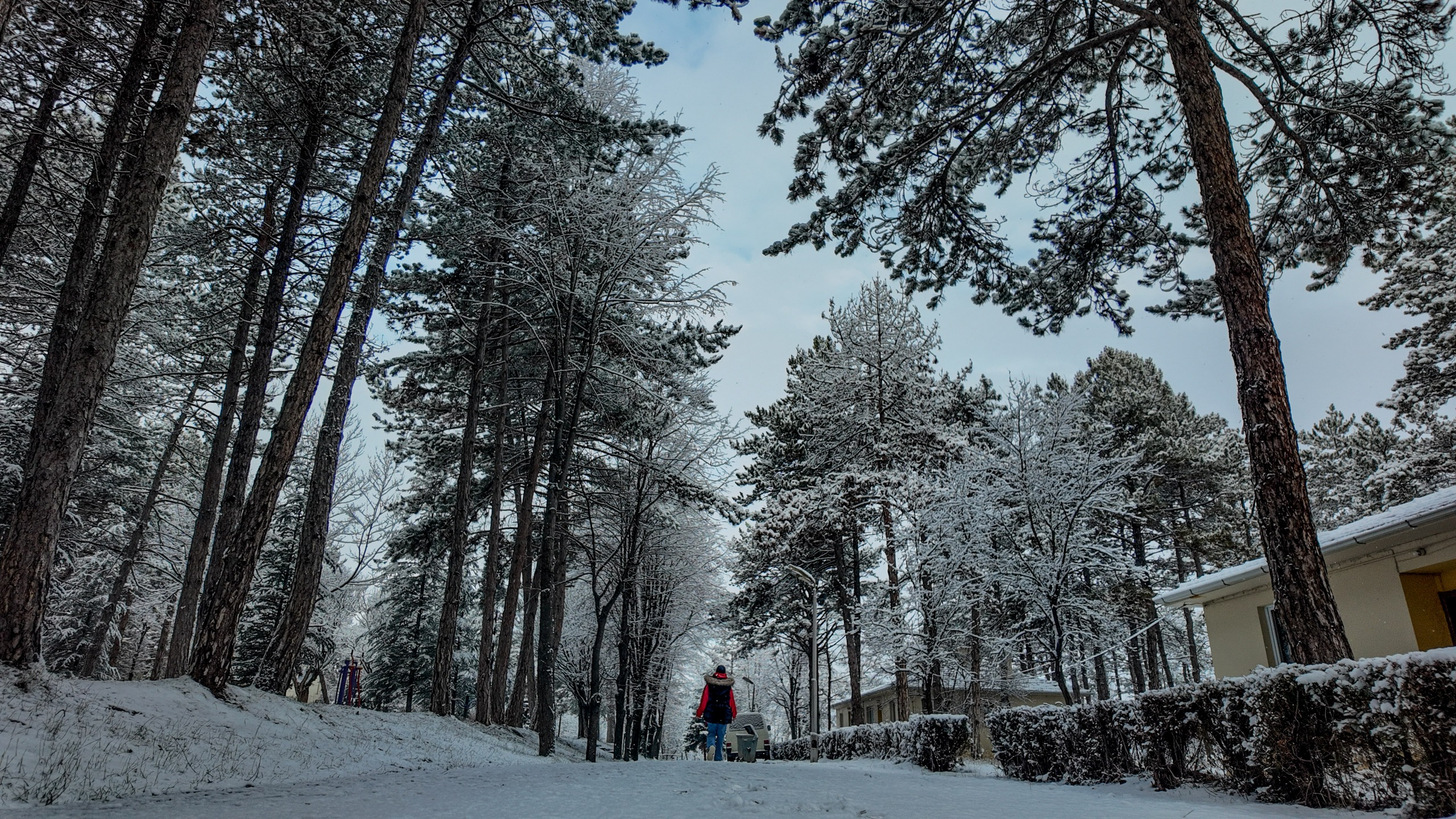 Atatürk’ün Şehir Planını Yaptırdığı Taşköprü, Beyaz Örtüyle Kartpostala Döndü7