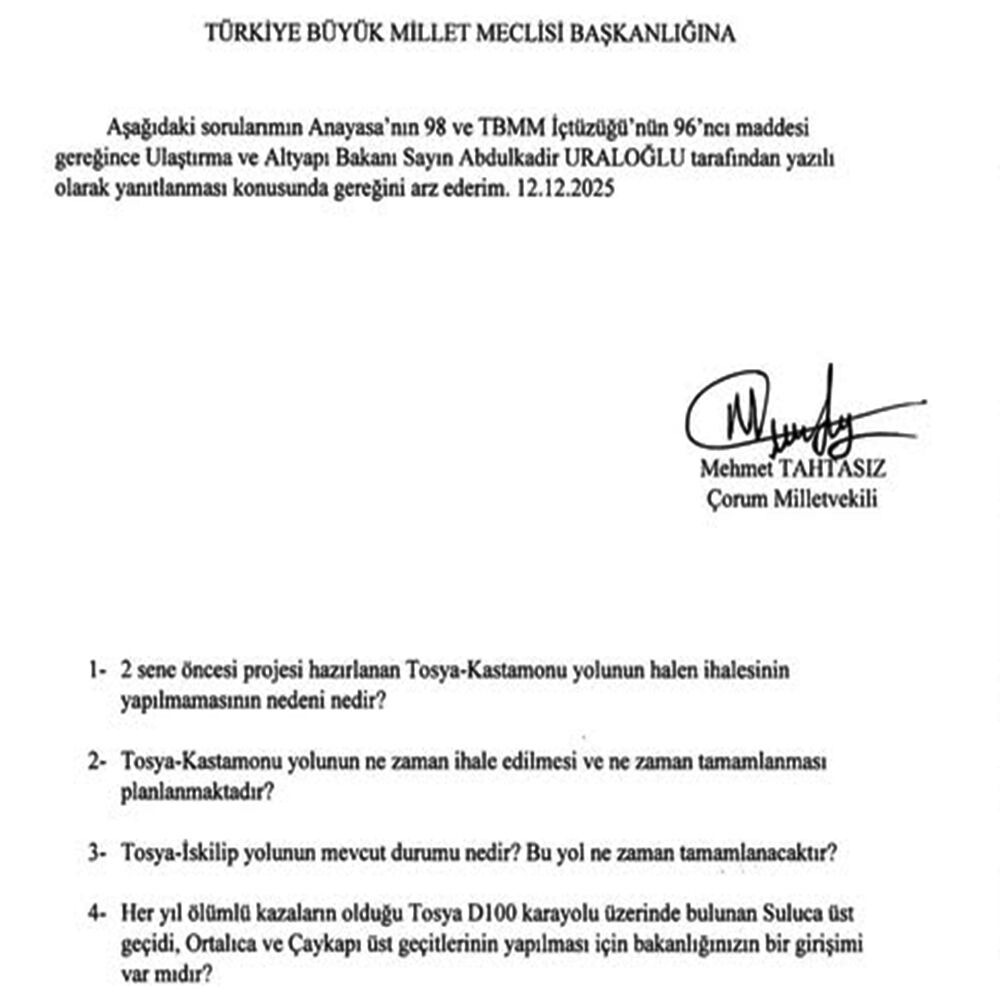 Çorum Milletvekili Mehmet Tahtasız (1)