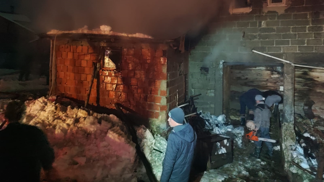 Devrekani Yangın Hayvan Telef Oldu (1)