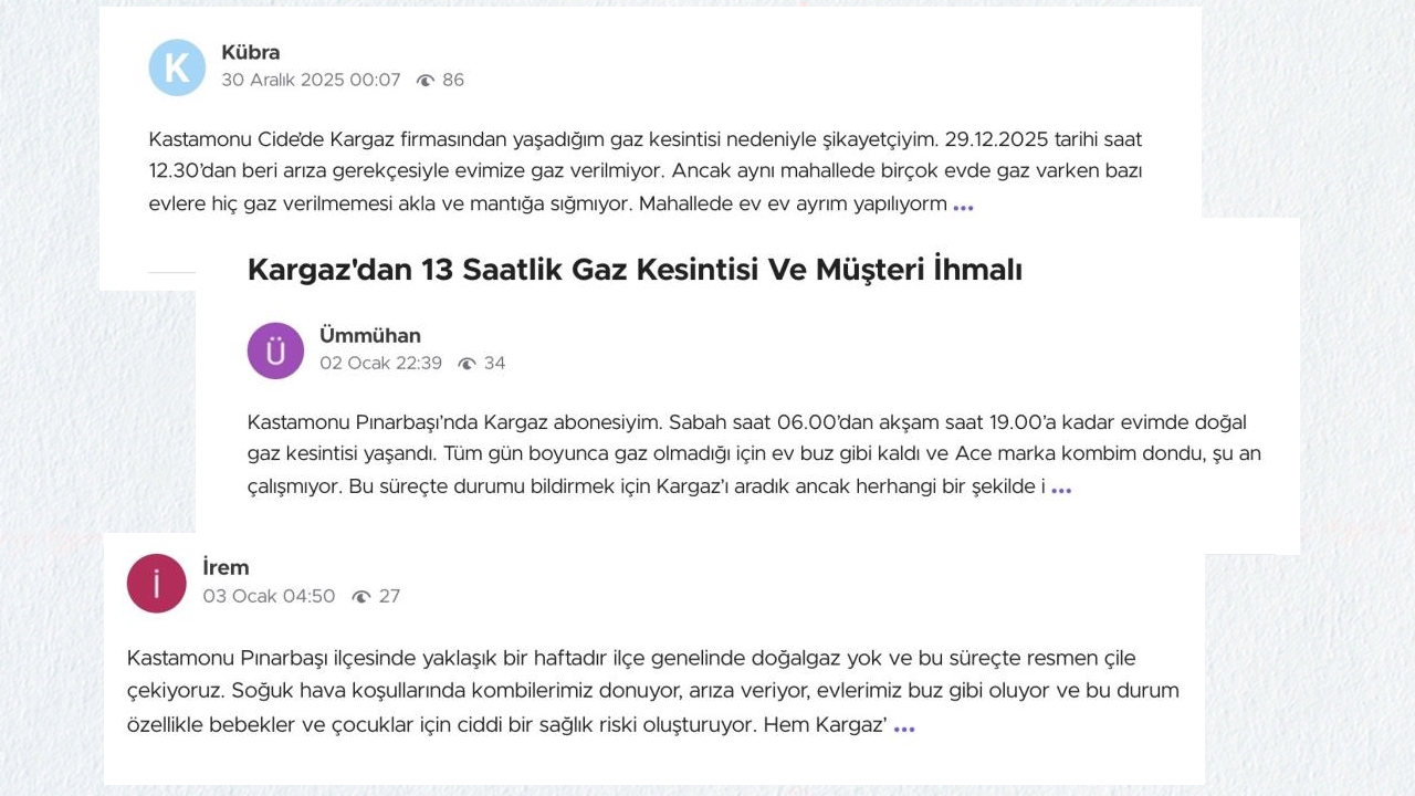 Doğalgaz Kesintileri (1)