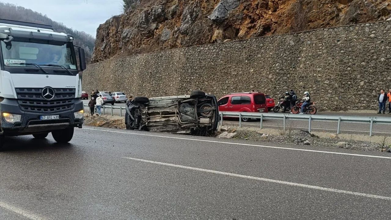 Gökgöl Tüneli Çıkışında Kaza Belediye Başkanı’nın Oğlu Yaralandı (3)