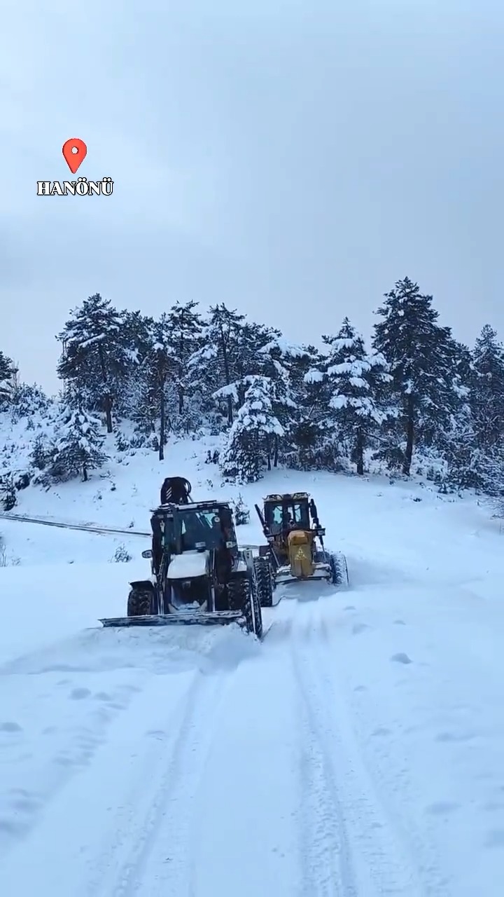 Hanönü Ormanlarında Karla Mücadele Çalışmaları Sürüyor 12
