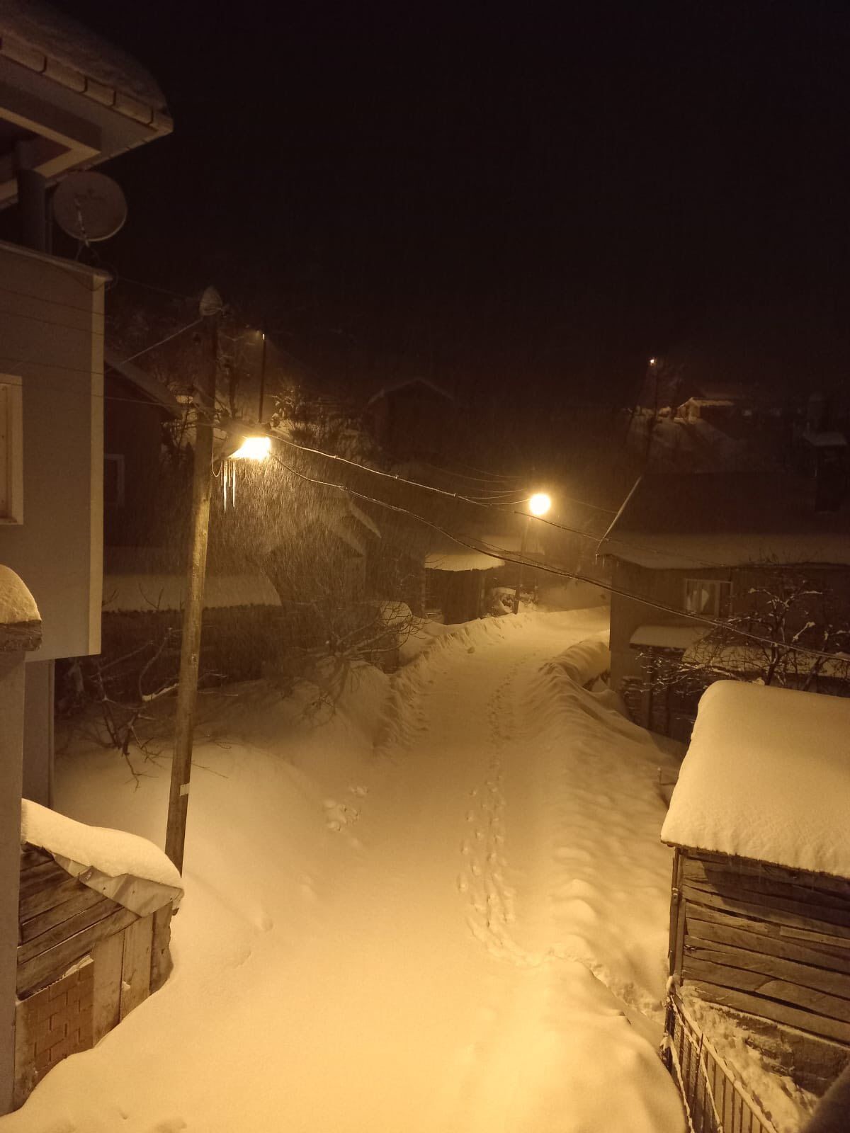 İnebolu Gökçevre Köyü Karla Kaplandı2