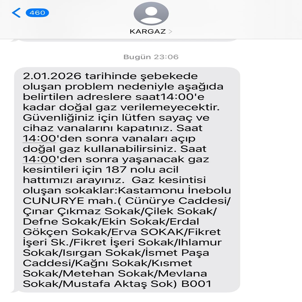 Inebolu Kargaz Doğalgazı Kesti (1)