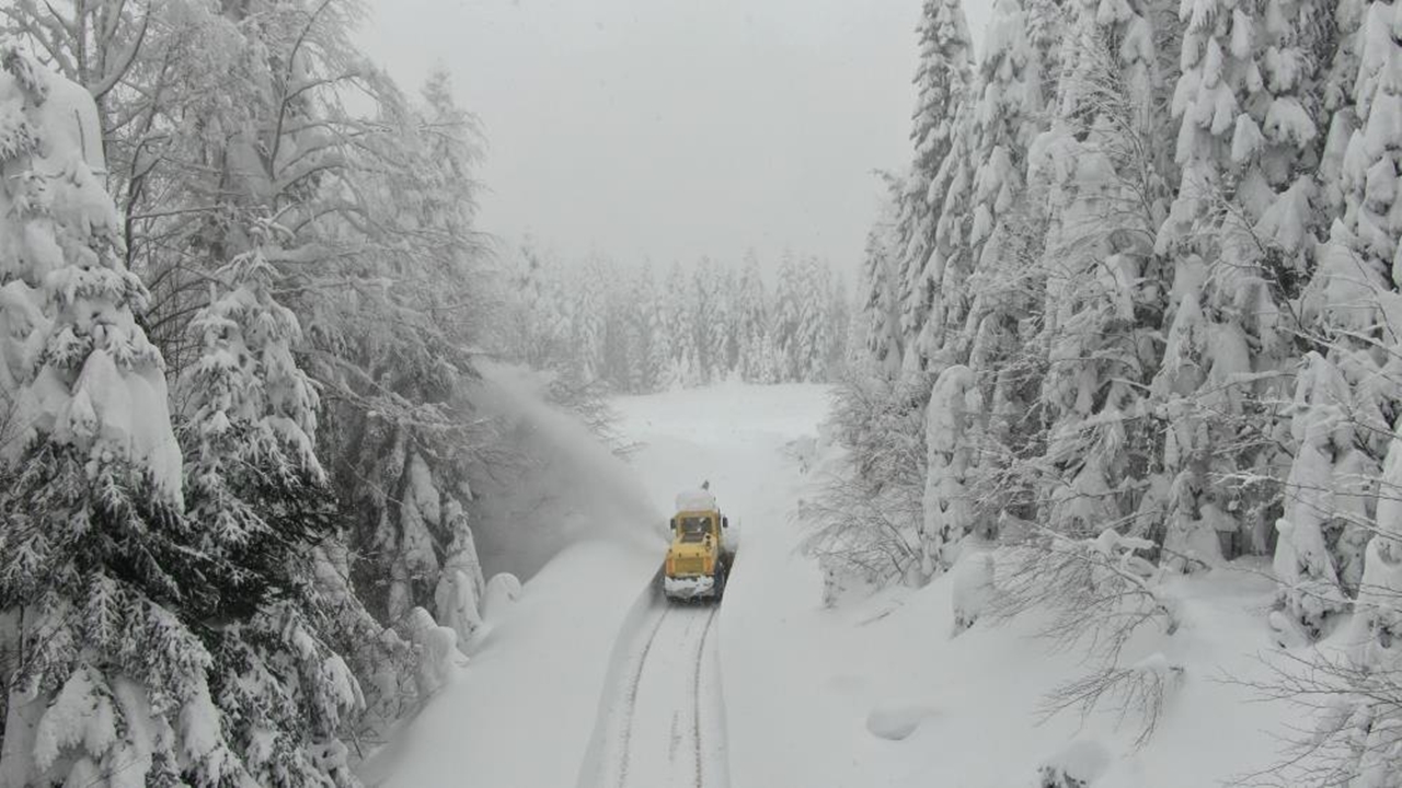 Kastamonu Da Zorlu Kar Mücadele (3)