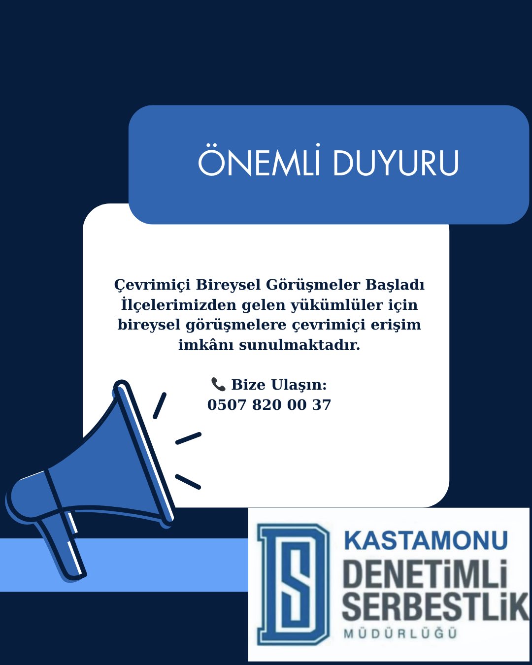 Kastamonu Denetimli Serbestlik’ten Hizmeti Kolaylaştıran Adım