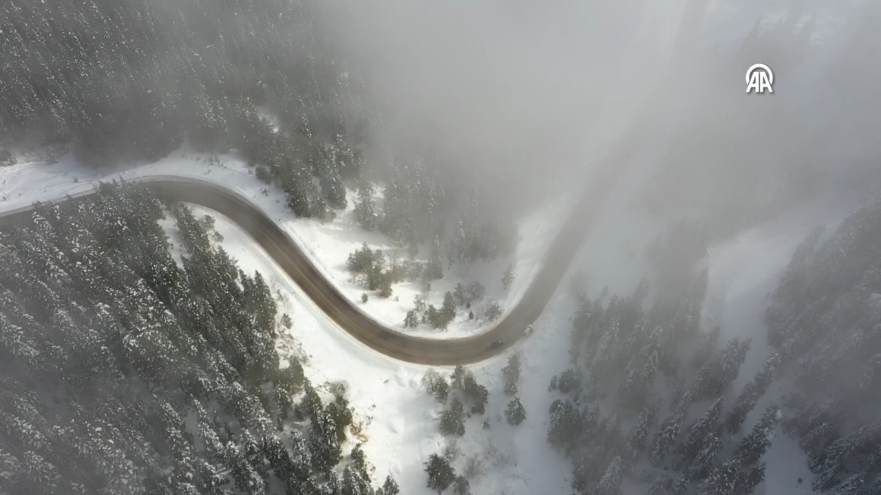 Kastamonu Ilgaz Dağı Havadan Görüntü Kar Kış (4)