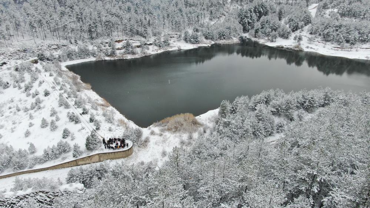 Kastamonu Tuzaklı Göleti Kar (1)