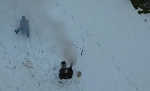 Kastamonu'da Kar Keyfine Sıcak Çay Molası3