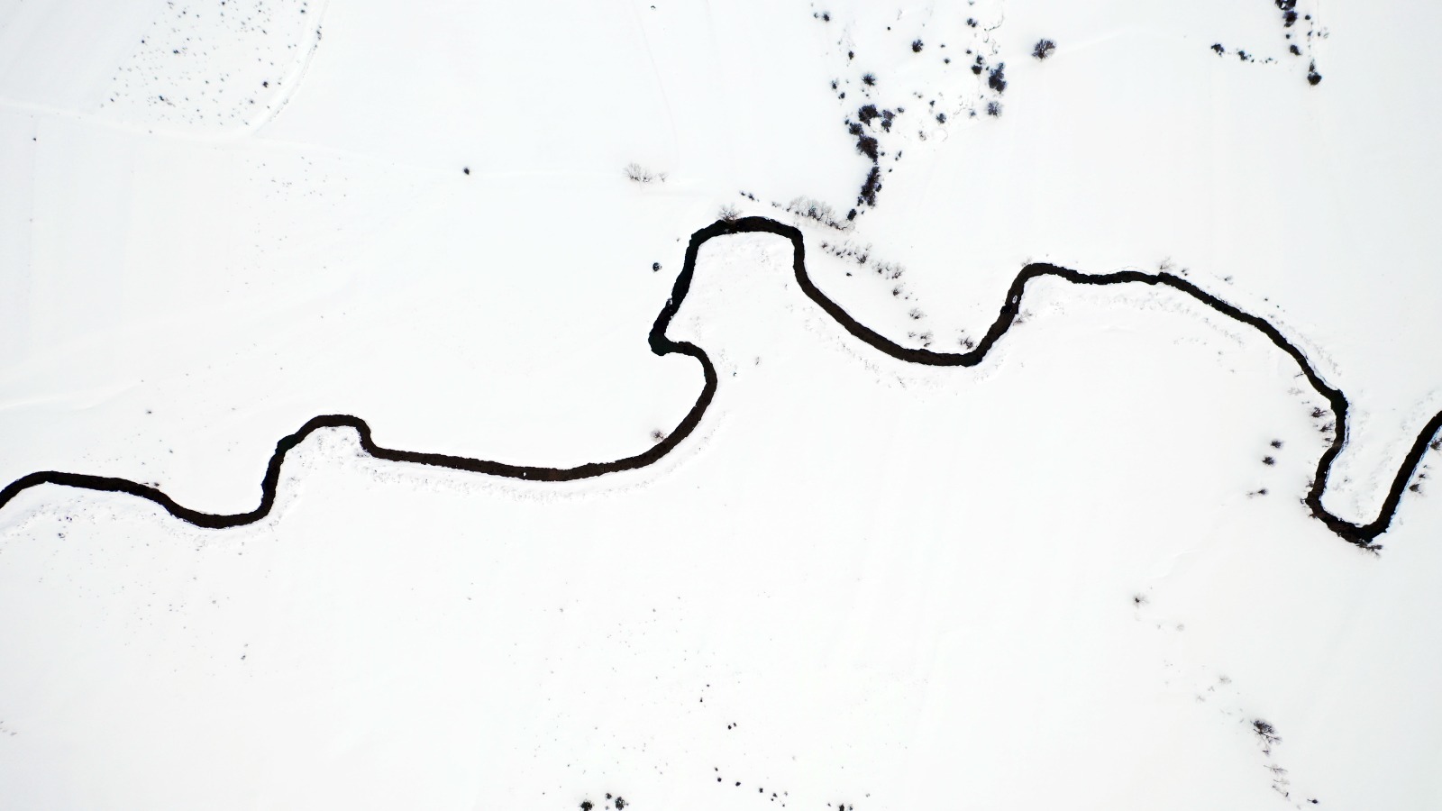 Kastamonu'da Karla Kaplanan Menderesler Kartpostallık Manzaralar Oluşturdu 66