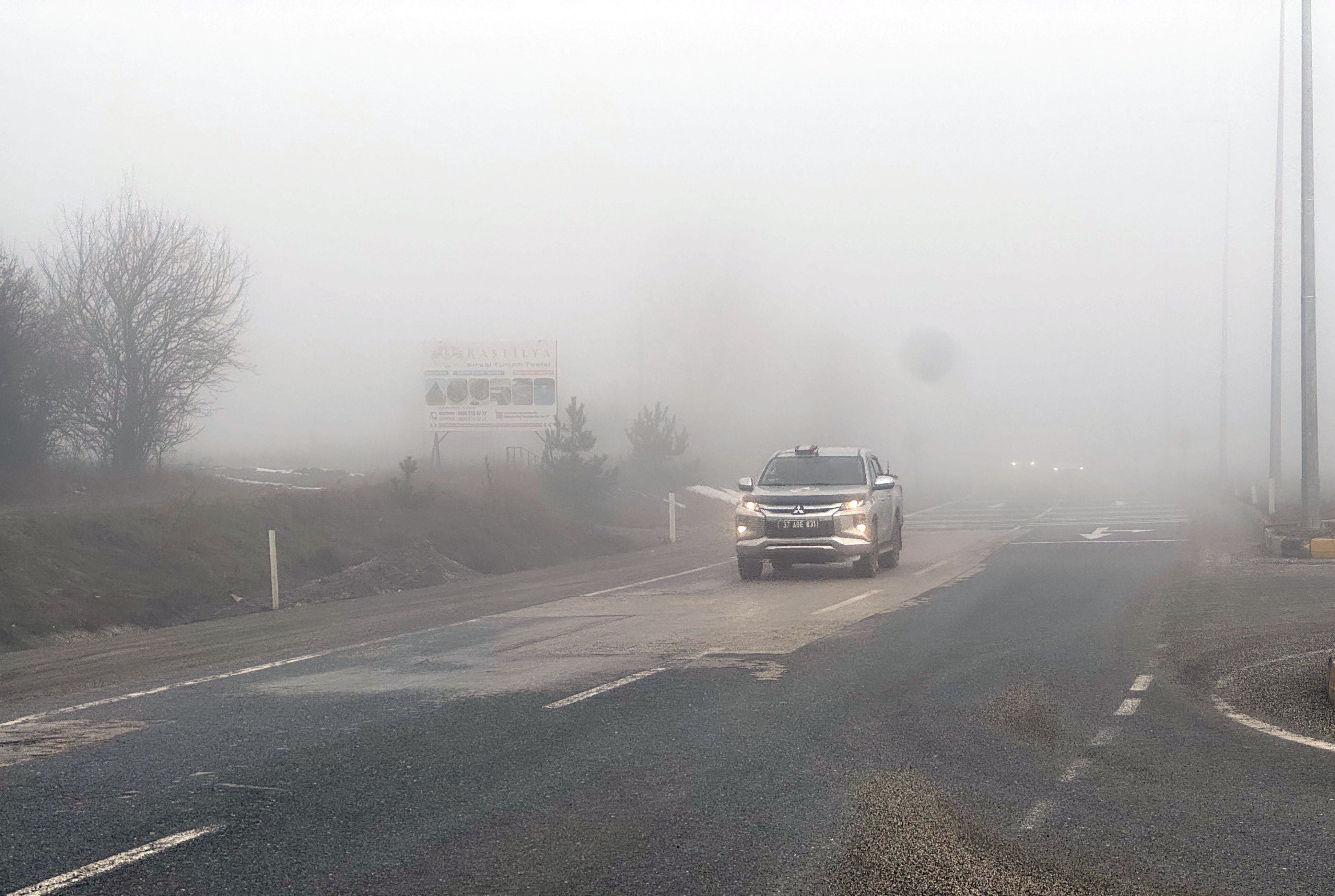 Kastamonu'da Sis Etkili Oldu Görüş Mesafesi 50 Metreye Kadar Düştü 2
